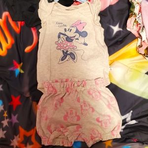 6-12mon girl Gap minnie mouse set